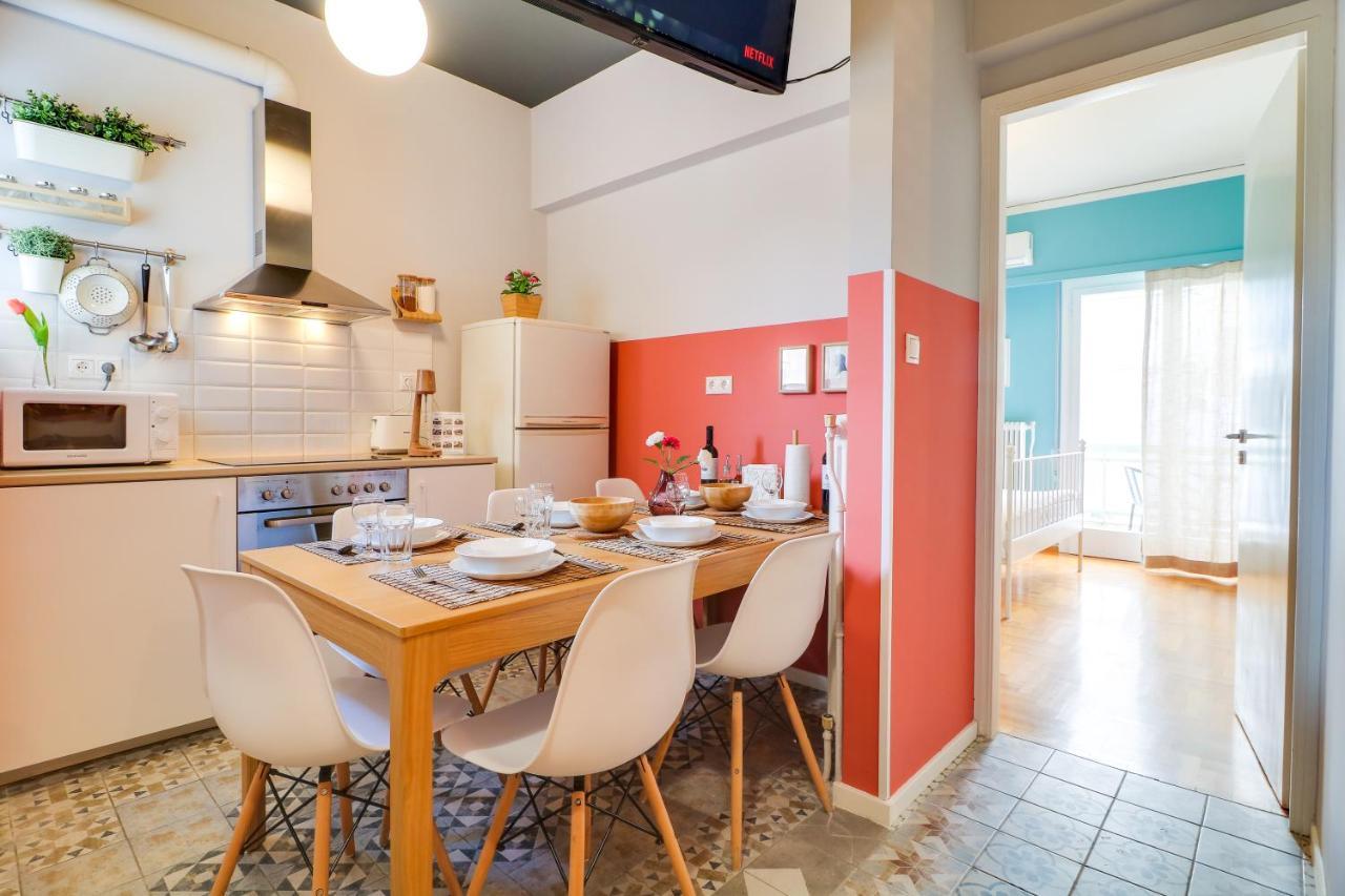 Spacious Central Flat☆3Min To Metro☆Ac|Netflix|Pc Атина Екстериор снимка