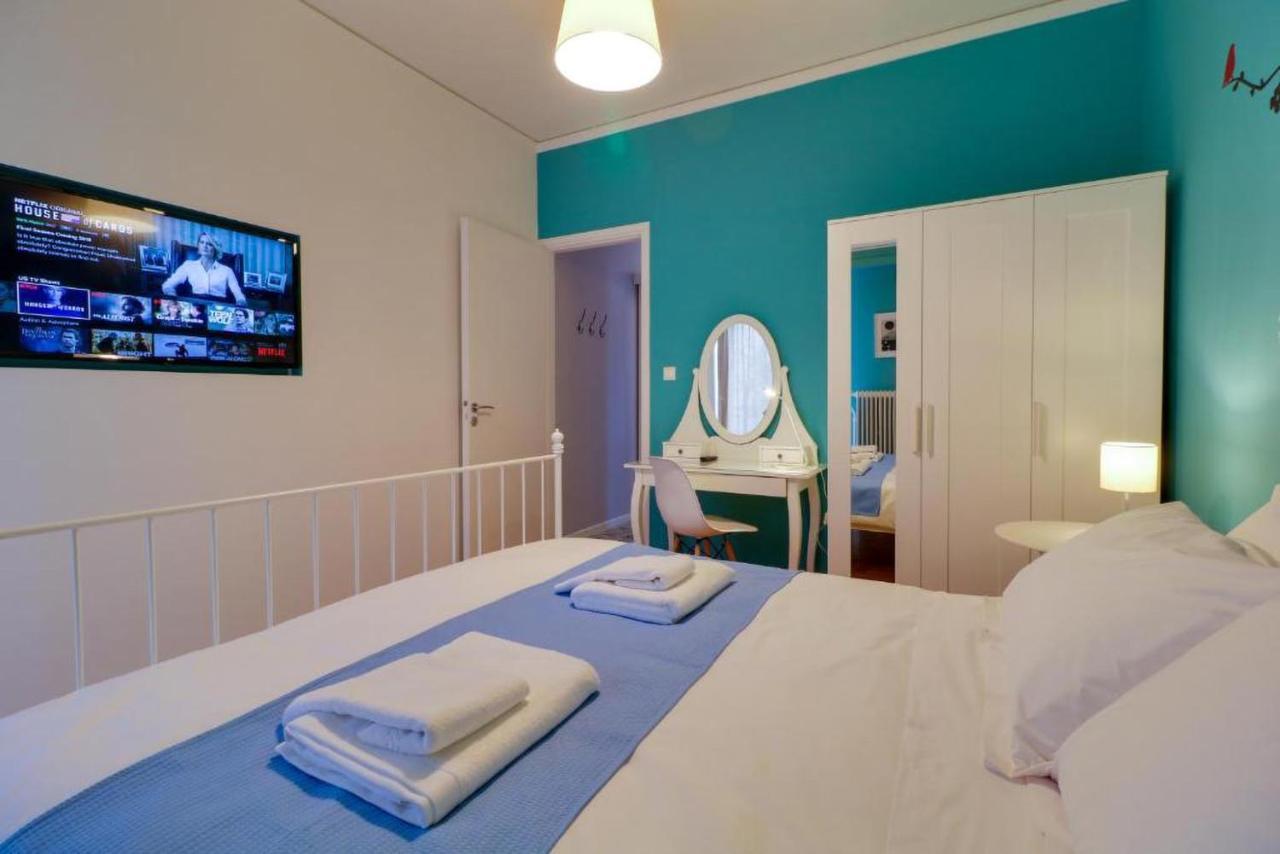 Spacious Central Flat☆3Min To Metro☆Ac|Netflix|Pc Атина Екстериор снимка